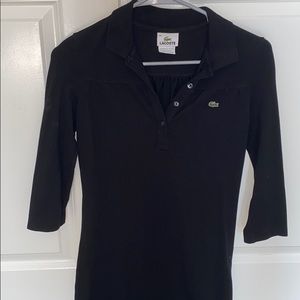 Black Lacoste Polo Dress